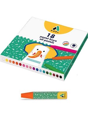 Pastel Boya Karton Kutu Köşeli 18 Li