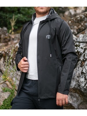 Huğlu Outdoor Su Geçirmez Içi Mebranlı Düz Mercan Unisex Yağmurluk