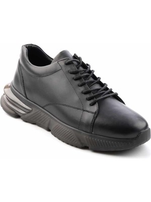 Bambi Siyah Leather Erkek Sneaker E01200200503