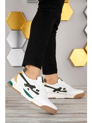 Marcomen 152-15318 Deri Günlük Erkek Spor Ayakkabı Beyaz