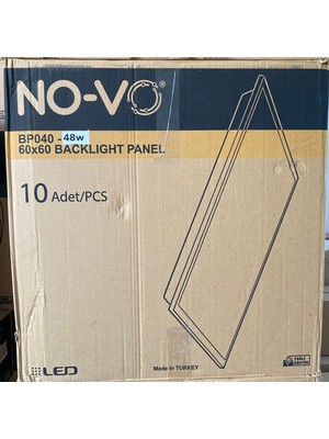 Novo 48 Watt 60x60 LED Panel Sıva Altı (10 Adet Kutu Bazlı Satış)