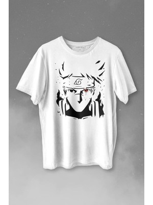 Kendim Seçtim Naruto Kakashi Anime Dizi Baskılı Tişört Unisex T-Shirt