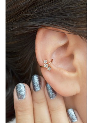 Sacce Scarves&Accessories Sıkıştırmalı Kıkırdak Küpesi Yıldız Earcuff