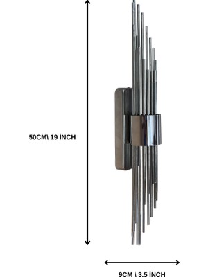 Wise Home WH-1081- GÜMÜŞ Duvar Aplikleri