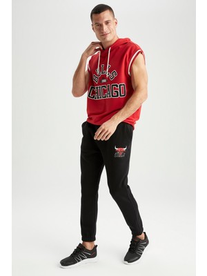 DeFactoFit Slim Fit NBA Chicago Bulls Jogger Eşofman Altı X9609AZ22AU