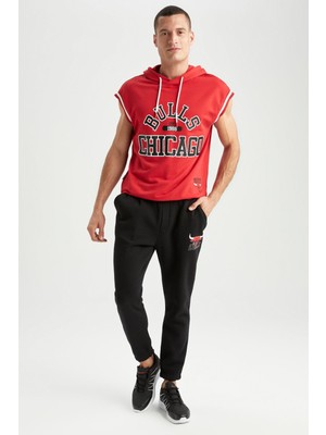 DeFactoFit Slim Fit NBA Chicago Bulls Jogger Eşofman Altı X9609AZ22AU