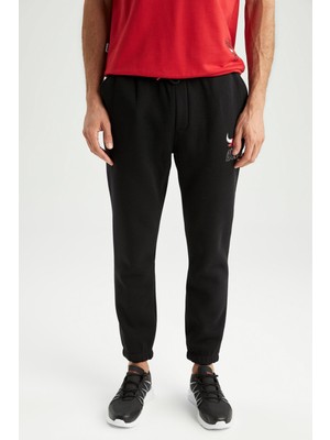 DeFactoFit Slim Fit NBA Chicago Bulls Jogger Eşofman Altı X9609AZ22AU