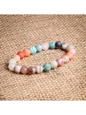 Ermap Mat Akik Taşlı Doğal Bileklik