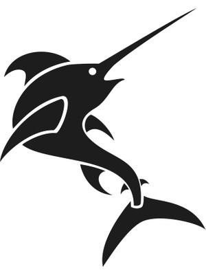 Technopa Köpek Balığı Folyo Sticker 90 cm Uzunluk