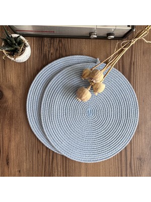 Galo Bebe Mavisi Jüt Amerikan Servis 4'lü Örme Hasır Supla