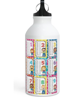 Ladijital Çarpım Tablosu Baskılı Matara & Suluk