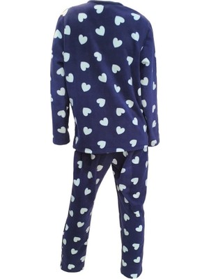 Ciciten 22314 Boydan Düğmeli Bayan Polar Pijama Takım