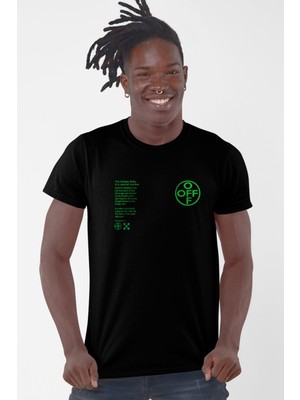 Rock&Roll Dairede Off Siyah Kısa Kollu Erkek T-Shirt