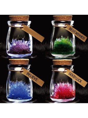 Buffer Buffer® Sihirli Büyüyen Dilek Kristali Cam Kavanoz Manyetik Kristal Kum