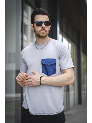 Oksit Bastien Kapaklı Kot Cepli Erkek Tshirt