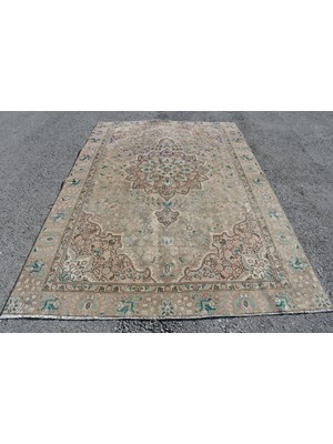 Kayra Export Türk Halısı, Eskitme Halı, Halı, 188 x 272  cm  Bej Halı, El Yapımı Büyük Halı, Organik Salon Halı,  589