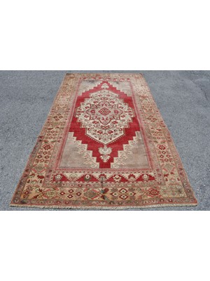 Kayra Export Türk Halısı, Eskitme Halı, Halı, 158 x 277  cm  Kırmızı Halı, Ofice Salon Halı, Bahçe Oturma Odası Halı,