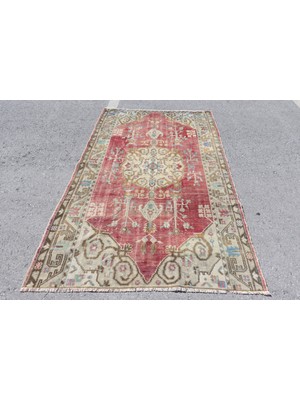 Kayra Export Eskitme Halı, Türk Halısı, Halı, 144 x 240  cm  Kırmızı Halı, Bahçe Banyo Halı, Ofice Banyo Halı,  8091