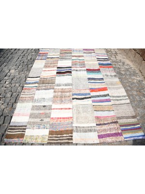 Kayra Export Türk Halısı, Eskitme Halı, Halı, 168 x 229  cm  Bej Halı, Organik Büyük Halı, El Dokuma Yer Halı,  2905