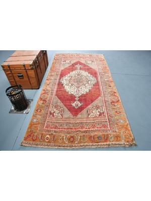 Kayra Export Türk Halısı, Eskitme Halı, Halı, 135 x 265  cm  Kırmızı Halı, Anadolusı Banyo Halı,  10844