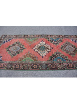 Kayra Export Eskitme Halı, Türk Halısı, Halı, 136 x 298  cm  Kırmızı Halı, Dekoratif Salon Halı,  8893