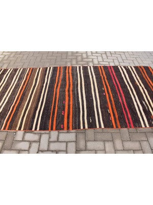 Kayra Export Eskitme Halı, Türk Halısı, Halı, 120 x 283  cm  Kahverengi Halı, Bohemsı Banyo Halı,  8125