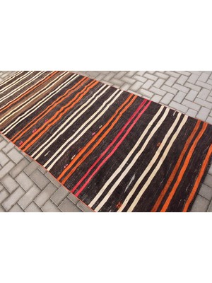 Kayra Export Eskitme Halı, Türk Halısı, Halı, 120 x 283  cm  Kahverengi Halı, Bohemsı Banyo Halı,  8125