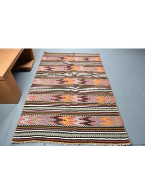 Kayra Export Türk Kilim, Eskitme Kilim, Area Kilim, 138 x 221  cm  Siyah Kilim, El Yapımı Kilim, Banyosı Kilim,  1049