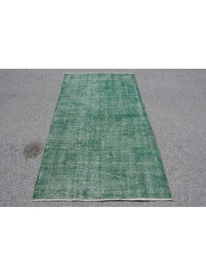 Kayra Export Eskitme Halı, Türk Halısı, Halı, 112 x 204  cm  Yeşil Halı, Organik Banyo Halı,  Banyo Halı,  9967