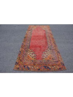 Kayra Export Eskitme Halı, Türk Halısı, Halı, 144 x 344  cm  Kırmızı Halı, Bohemsı Yer Halı, Büyük Halı,  8892