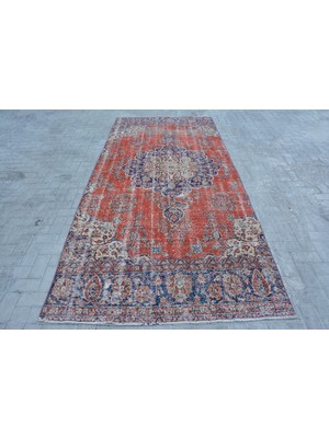 Kayra Export Eskitme Halı, Türk Halısı, Halı, 143 x 322  cm  Mavi Halı, Dekoratif Salon Halı,  Salon Halı,  10954