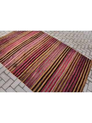 Kayra Export Türk Halısı, Eskitme Halı, Halı, 159 x 232  cm  Kırmızı Halı, Organik Banyo Halı, El Yapımı Alan Halı,