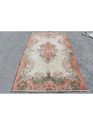 Kayra Export Türk Halısı, Eskitme Halı, Halı, 134 x 230  cm  Turuncu Halı, Anadolusı Banyo Halı,  9471