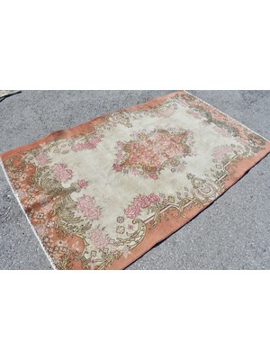 Kayra Export Türk Halısı, Eskitme Halı, Halı, 134 x 230  cm  Turuncu Halı, Anadolusı Banyo Halı,  9471