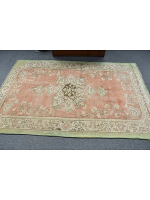 Kayra Export Türk Halısı, Eskitme Halı, Halı, 140 x 220  cm  Turuncu Halı, Anadolusı Banyo Halı,  11842