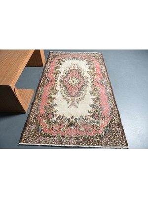 Kayra Export Türk Halısı, Eskitme Halı, Halı, 121 x 207  cm  Bej Halı, Bahçe Banyo Halı, El Dokuma Banyo Halı,  11096