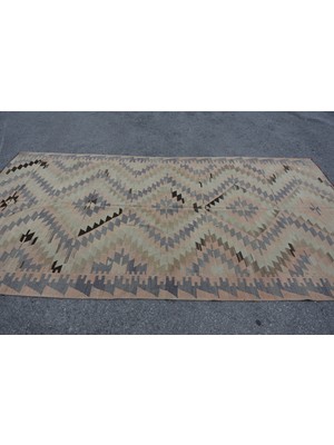 Kayra Export Türk Kilim, Eskitme Kilim, Large Kilim, 179 x 316  cm  Gri Kilim,  Kilim, Oturma Odasısı Kilim,  7354