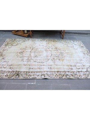 Kayra Export Eskitme Halı, Türk Halısı, Halı, 169 x 273  cm  Yeşil Halı, Yün Salon Halı, Dekoratif Büyük Halı,  4456