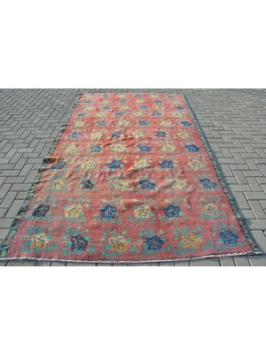 Kayra Export Eskitme Halı, Türk Halısı, Halı, 183 x 306  cm  Kırmızı Halı,  Oturma Odası Halı, Bahçe Yer Halı,  11000