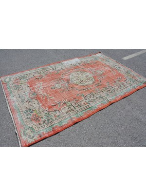 Kayra Export Türk Halısı, Eskitme Halı, Halı, 165 x 268  cm  Kırmızı Halı, Dekoratif Salon Halı,  9638