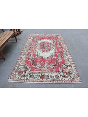 Kayra Export Türk Halısı, Eskitme Halı, Halı, 170 x 274  cm  Kırmızı Halı, Bohemsı Oturma Odası Halı,  2013