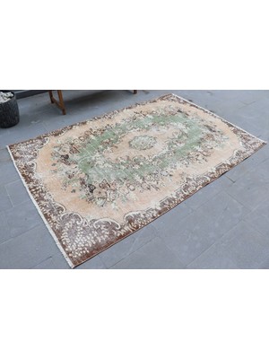 Kayra Export Türk Halısı, Eskitme Halı, Halı, 167 x 250  cm  Kahverengi Halı, Bohemsı Yer Halı, Kabilesı Salon Halı,