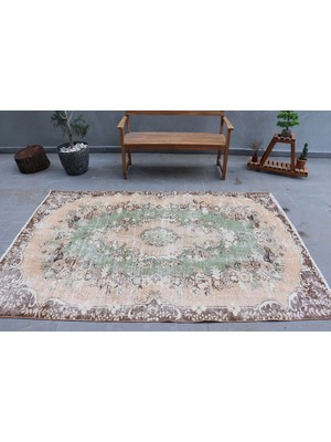 Kayra Export Türk Halısı, Eskitme Halı, Halı, 167 x 250  cm  Kahverengi Halı, Bohemsı Yer Halı, Kabilesı Salon Halı,