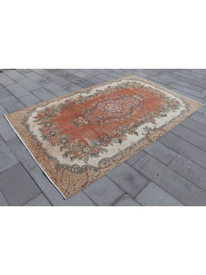 Kayra Export Eskitme Halı, Türk Halısı, Halı, 190 x 293  cm  Kırmızı Halı,  Oturma Odası Halı, El Yapımı Oturma Odası