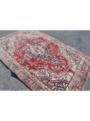 Kayra Export Türk Halısı, Eskitme Halı, Halı, 173 x 264  cm  Kırmızı Halı, Organik Büyük Halı, Kabilesı Oturma Odası