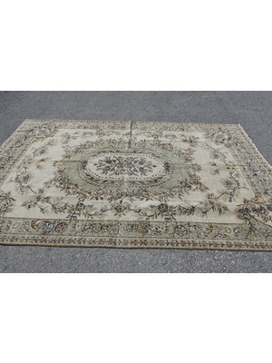 Kayra Export Türk Halısı, Eskitme Halı, Halı, 182 x 278  cm  Yeşil Halı, Yün Oturma Odası Halı, Ofice Büyük Halı,  65