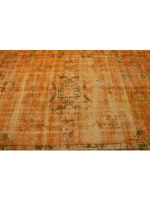 Kayra Export Türk Halısı, Eskitme Halı, Halı, 174 x 268  cm  Turuncu Halı, Ofice Yer Halı, Dekoratif Salon Halı,  115