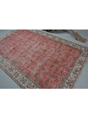 Kayra Export Türk Halısı, Eskitme Halı, Halı, 169 x 271  cm  Kırmızı Halı, Yün Yer Halı, Anadolusı Oturma Odası Halı,