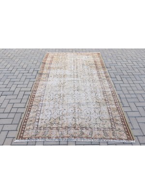 Kayra Export Eskitme Halı, Türk Halısı, Halı, 158 x 260  cm  Bej Halı, Dekoratif Büyük Halı,  Oturma Odası Halı,  830