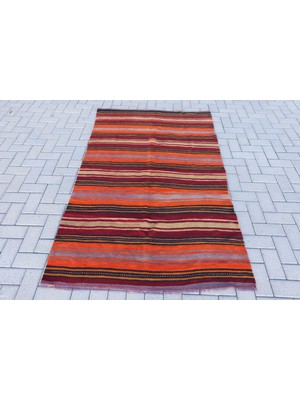 Kayra Export Türk Halısı, Eskitme Halı, Halı, 120 x 202  cm  Kırmızı Halı, Yün Alan Halı, El Yapımı Alan Halı,  8356